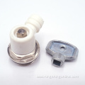 Heating zinc alloy radiator key